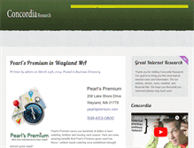Tablet Screenshot of concordiaresearch.com
